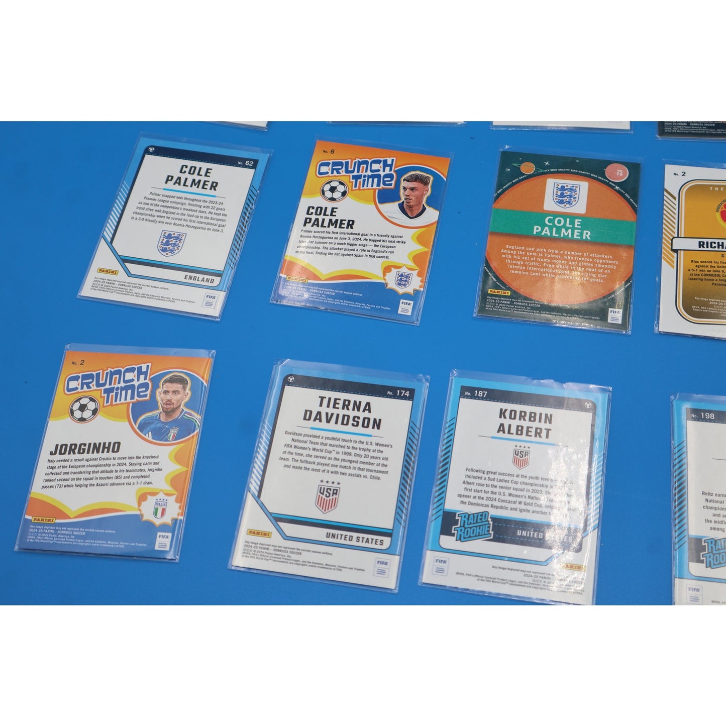 Lot of 29 Panini Soccer Trading Cards (Messi, Cole Palmer)