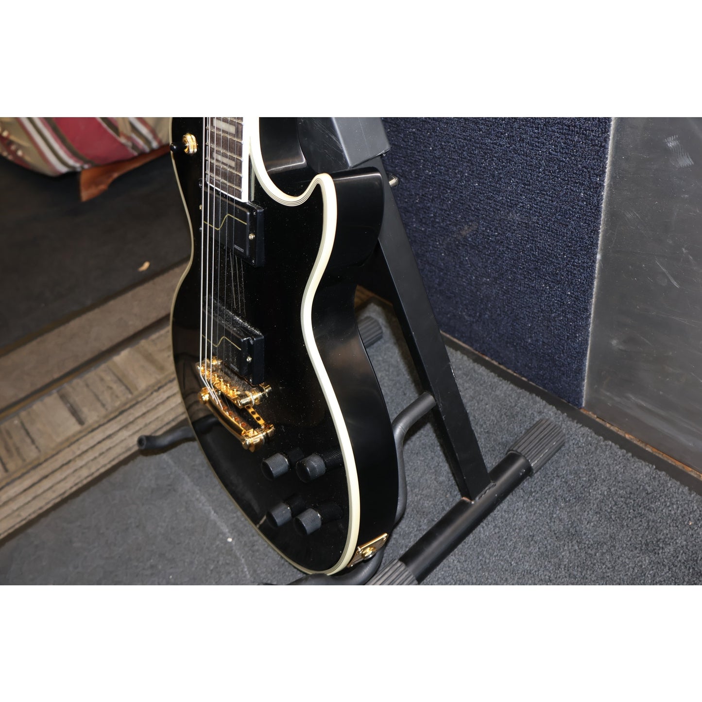 Epiphone Les Paul Matt Heafy MKH Orgins Custom Electric Guitar, 6 String, Ebony
