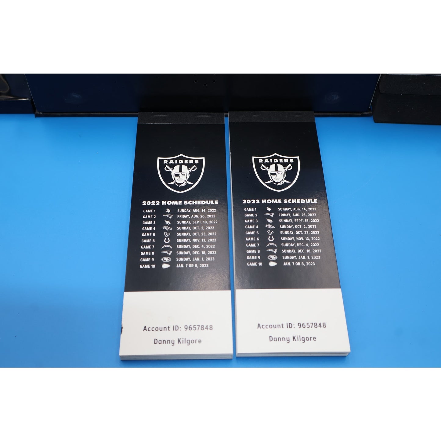 Las Vegas Raiders Allegiant Stadium 2022 Season Ticket Members Gift Box