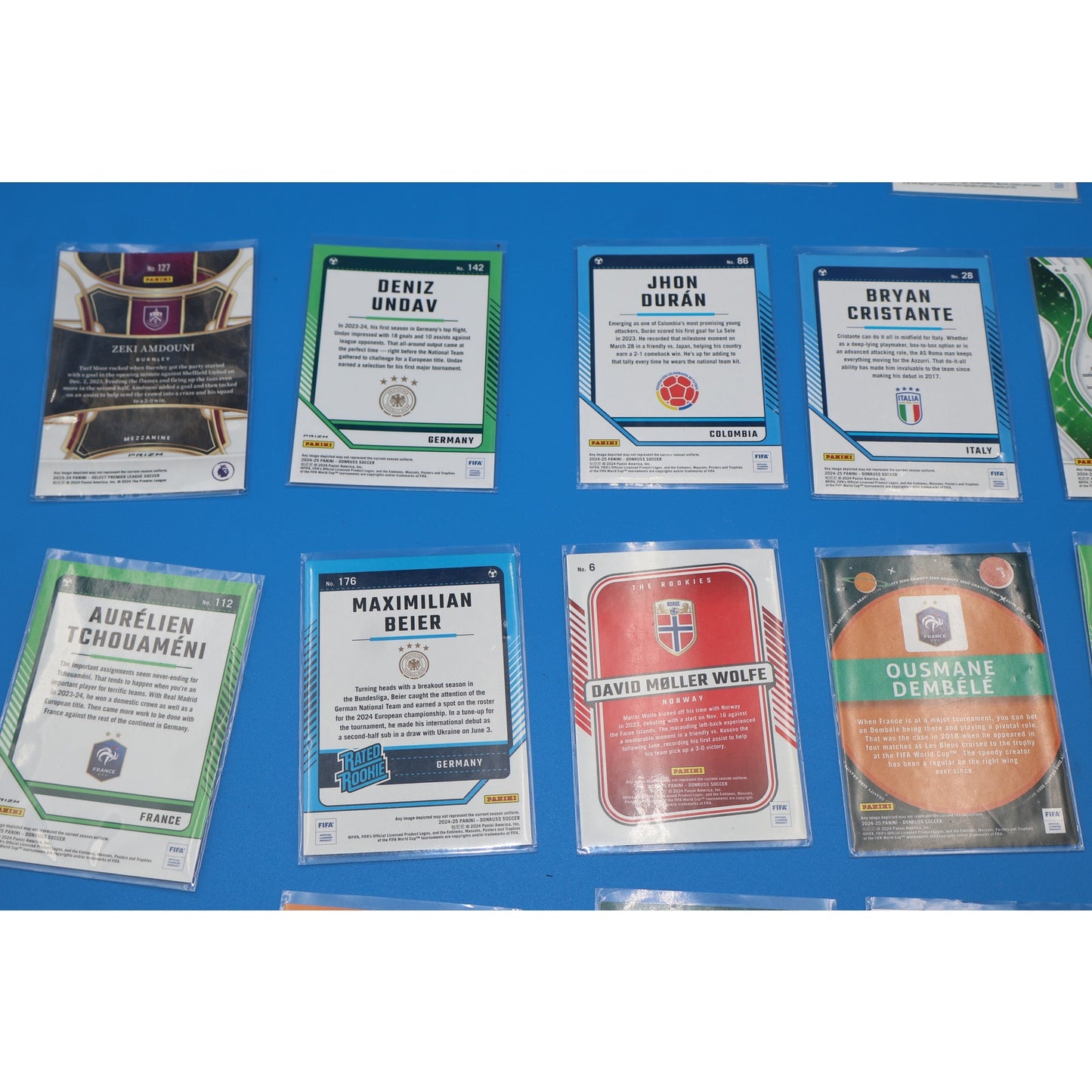 Lot of 29 Panini Soccer Trading Cards (Messi, Cole Palmer)