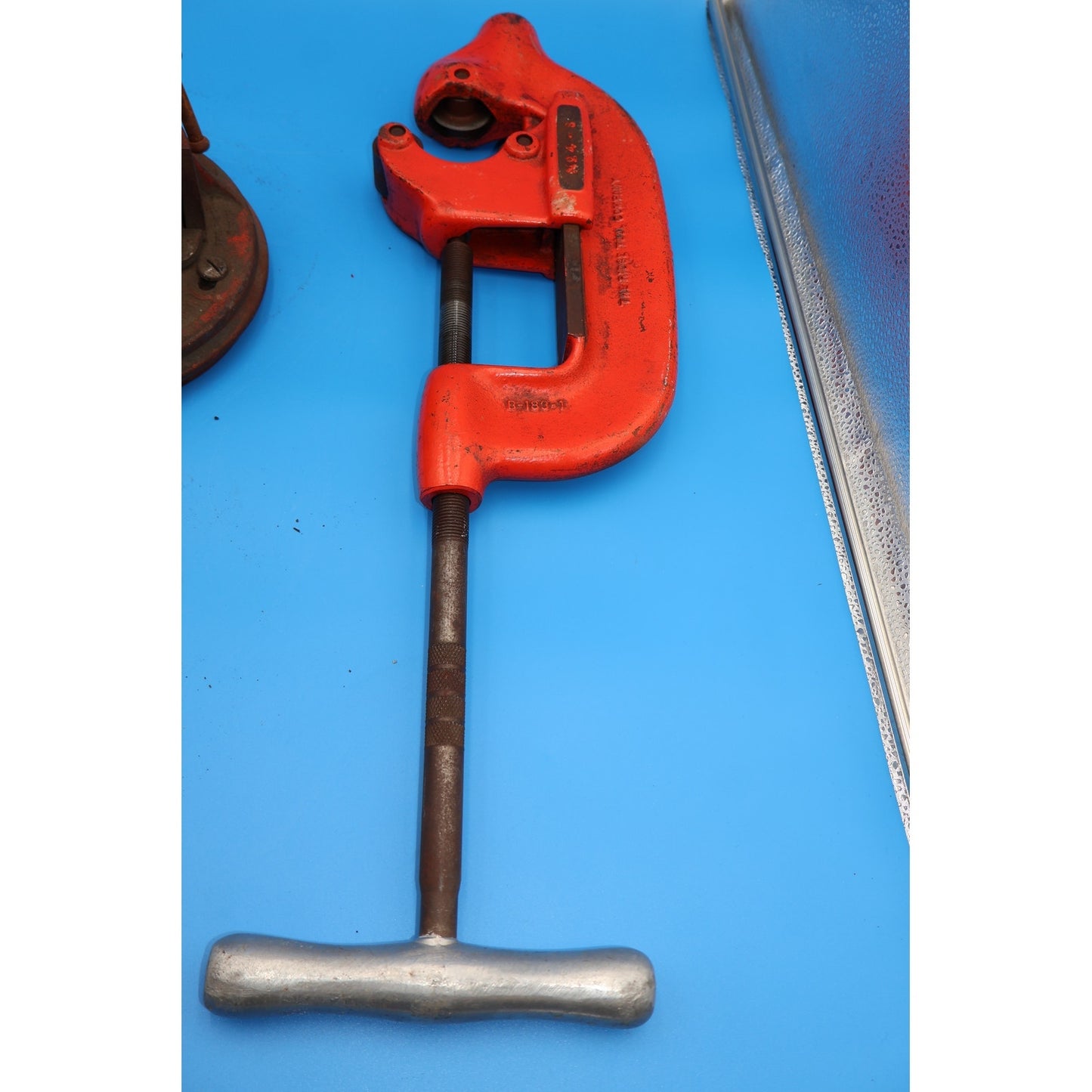 Lot of Ridgid Pipe Threading Set 65-R, 4-S, 12-R (Ratcheting Heads, Pipe Cutter)